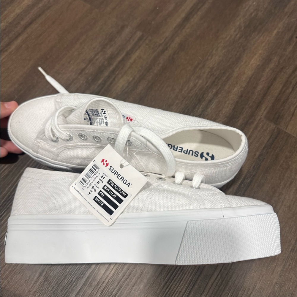 Superga Women's Classic White Sneakers